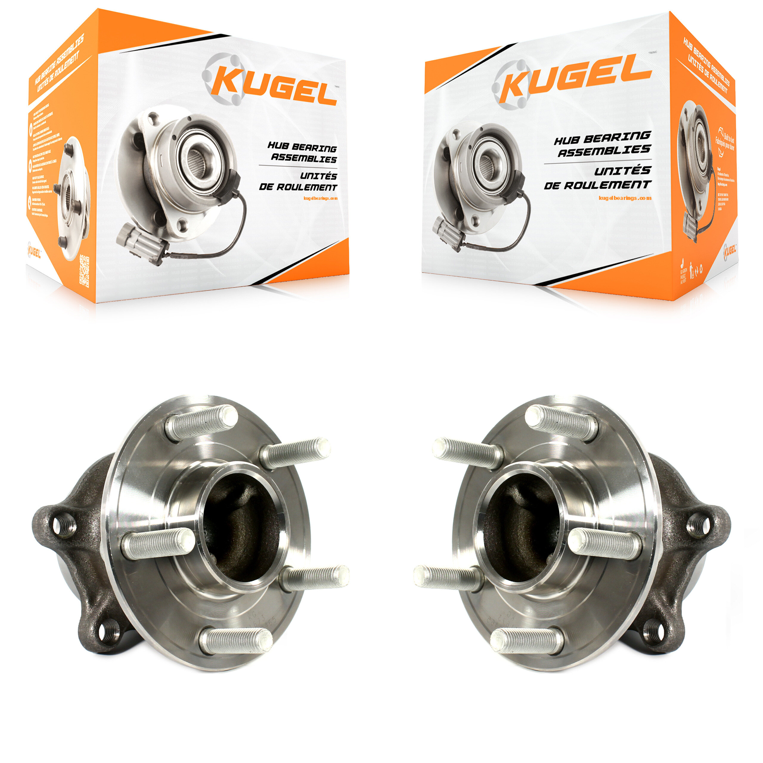 Rear Wheel Bearing And Hub Assembly Pair For Ford Focus With Parking Assist K70-101500