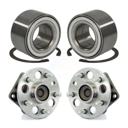 Front Rear Wheel Bearing And Hub Assembly Kit For 1998-2003 Toyota Sienna K70-101523