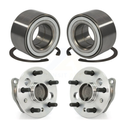 Front Rear Wheel Bearing And Hub Assembly Kit For 2002-2003 Toyota Camry Non-ABS K70-101524