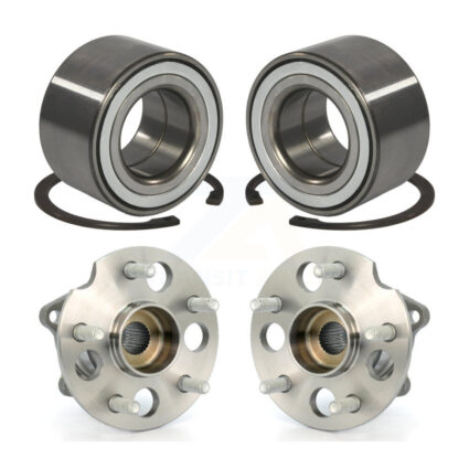 Front Rear Wheel Bearing And Hub Assembly Kit For 2001-2005 Toyota RAV4 AWD K70-101526