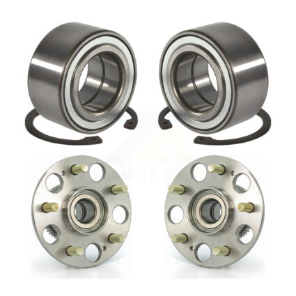 Front Rear Wheel Bearing And Hub Assembly Kit For 2004 Honda Civic SiR K70-101547