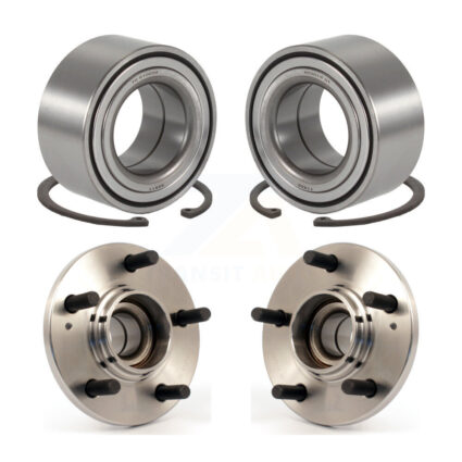 Front Rear Wheel Bearing Hub Assembly Kit For 2001-2006 Hyundai Santa Fe FWD with Non-ABS K70-101553