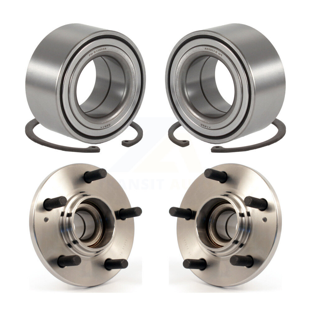 Front Rear Wheel Bearing Hub Assembly Kit For 2001-2006 Hyundai Santa Fe FWD with Non-ABS K70-101553