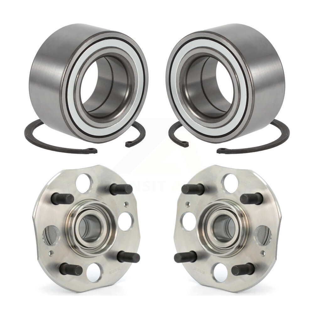 Front Rear Wheel Bearing & Hub Assembly Kit For 98-02 Honda Accord 2.3L with 4-Wheel ABS K70-101563