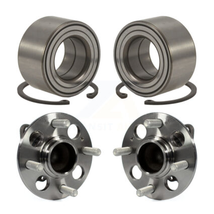 Front Rear Wheel Bearing And Hub Assembly Kit For 2012-2017 Hyundai Accent K70-101571