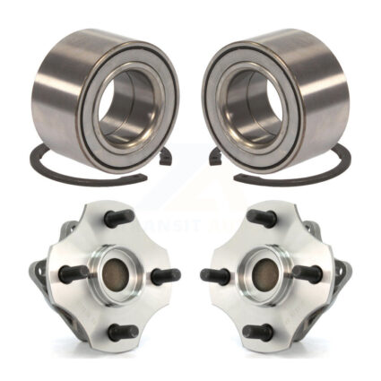 Front Rear Wheel Bearing And Hub Assembly Kit For 2000-2005 Toyota Echo Non-ABS K70-101581