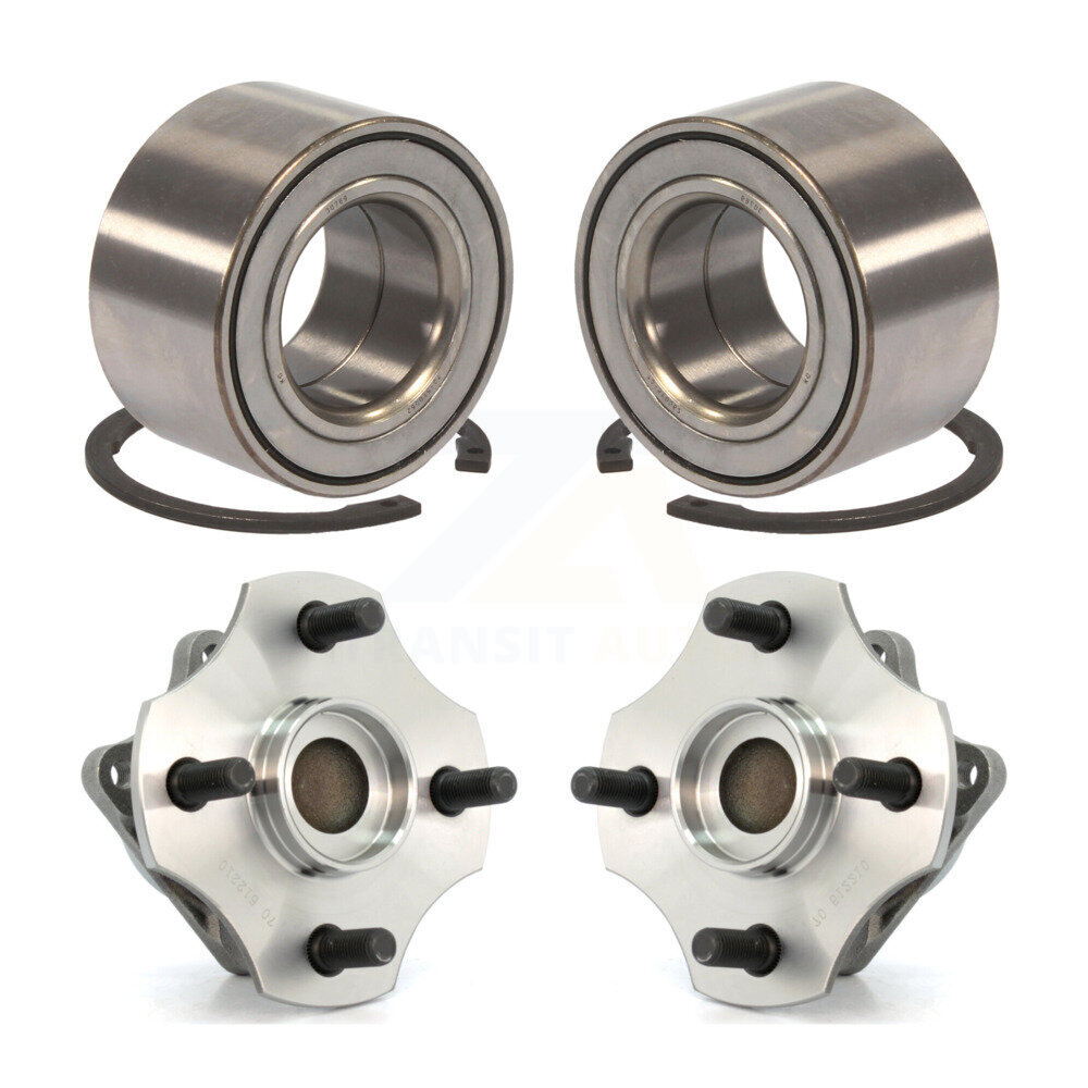 Front Rear Wheel Bearing And Hub Assembly Kit For 2000-2005 Toyota Echo Non-ABS K70-101581