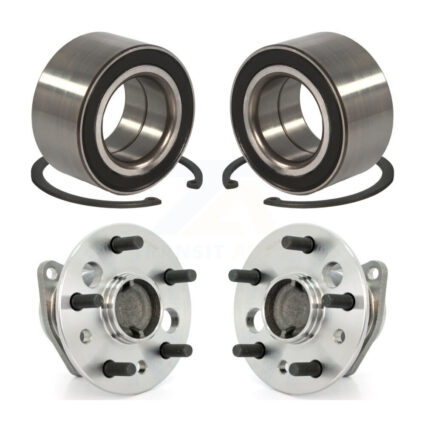 Front Rear Wheel Bearing And Hub Assembly Kit For 2004 Toyota Camry Non-ABS K70-101582