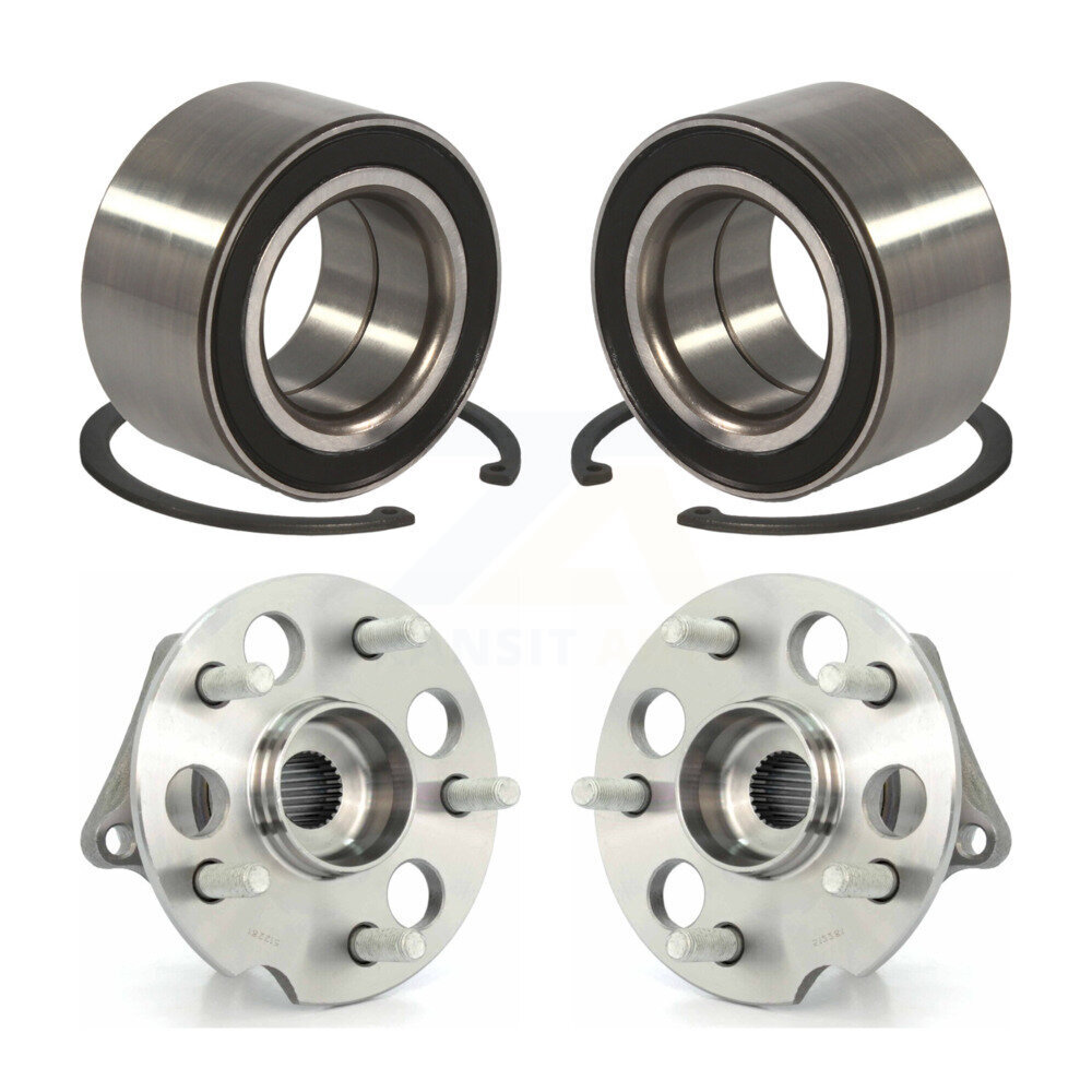 Front Rear Wheel Bearing And Hub Assembly Kit For 2004-2010 Toyota Sienna AWD K70-101585