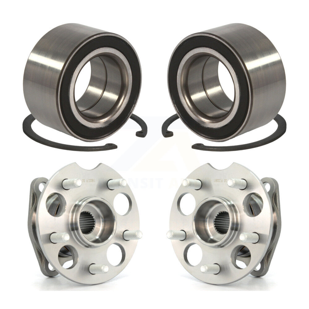 Front Rear Wheel Bearing & Hub Assembly Kit For Toyota Venza Lexus RX350 Highlander RX330 K70-101586