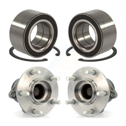 Front Rear Wheel Bearing And Hub Assembly Kit For 2007-2012 Mazda CX-7 FWD K70-101589