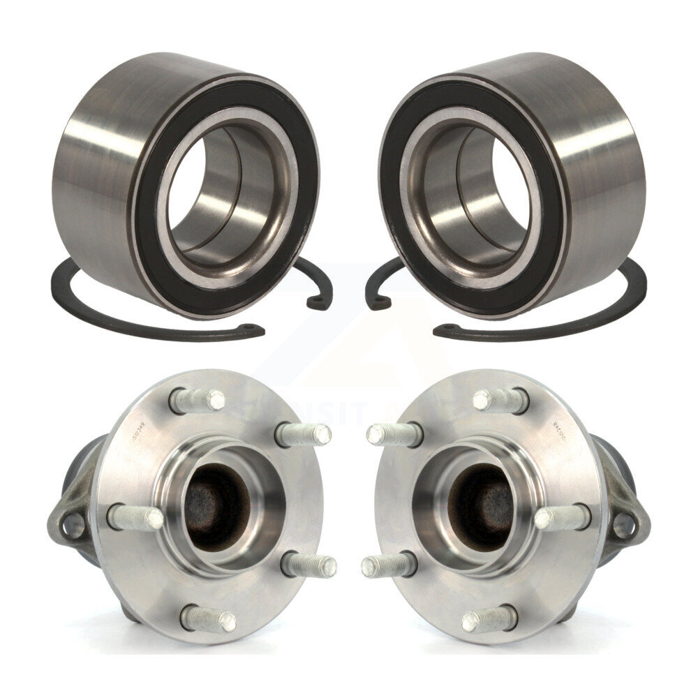 Front Rear Wheel Bearing And Hub Assembly Kit For 2007-2012 Mazda CX-7 FWD K70-101589