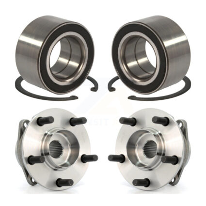 Front Rear Wheel Bearing And Hub Assembly Kit For 2007-2012 Mazda CX-7 AWD K70-101590