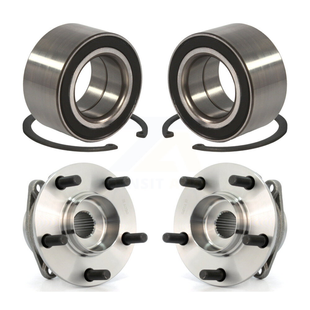 Front Rear Wheel Bearing And Hub Assembly Kit For 2007-2012 Mazda CX-7 AWD K70-101590