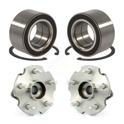 Front Rear Wheel Bearing & Hub Assembly Kit For Toyota Matrix Pontiac Vibe AWD with 2.4L K70-101593
