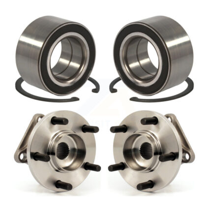 Front Rear Wheel Bearing And Hub Assembly Kit For 2007-2015 Mazda CX-9 AWD K70-101595