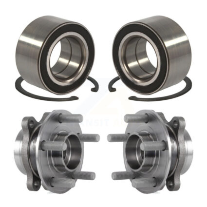 Front Rear Wheel Bearing And Hub Assembly Kit For 2015 Ford Edge AWD K70-101598