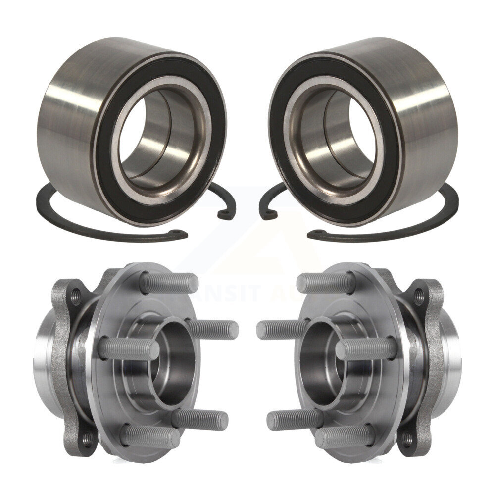 Front Rear Wheel Bearing And Hub Assembly Kit For 2015 Ford Edge AWD K70-101598