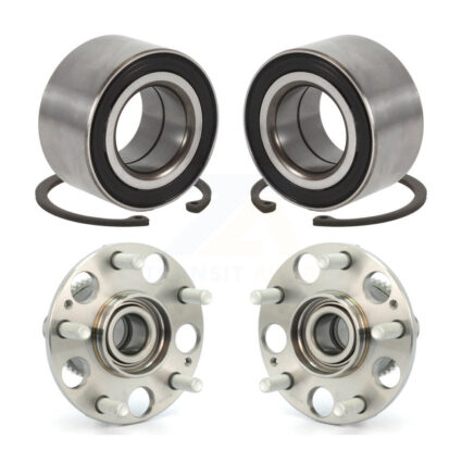 Front Rear Wheel Bearing And Hub Assembly Kit For Honda Accord Acura TL K70-101605