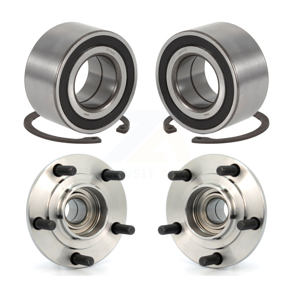 Front Rear Wheel Bearing And Hub Assembly Kit For Mitsubishi Lancer Outlander K70-101619