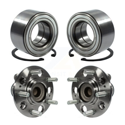 Front Rear Wheel Bearing And Hub Assembly Kit For 2008-2010 Hyundai Elantra Non-ABS K70-101647