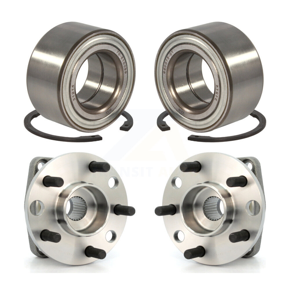 Front Rear Wheel Bearing And Hub Assembly Kit For 2002-2008 Jaguar X-Type K70-101661