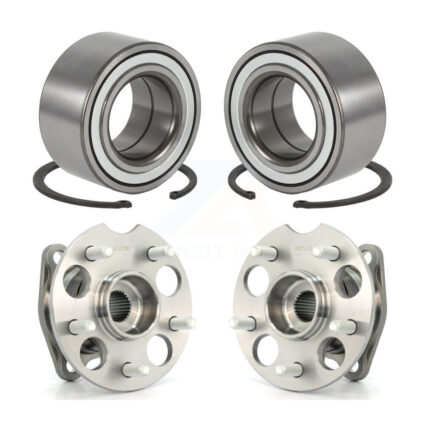 Front Rear Wheel Bearing And Hub Assembly Kit For 2008-2013 Toyota Highlander AWD K70-101662
