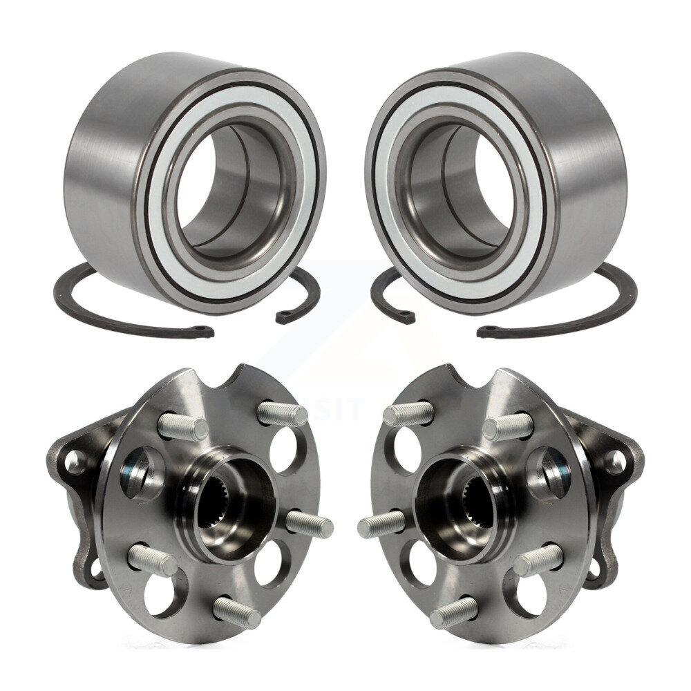 Front Rear Wheel Bearing And Hub Assembly Kit For 2011-2020 Toyota Sienna AWD K70-101665