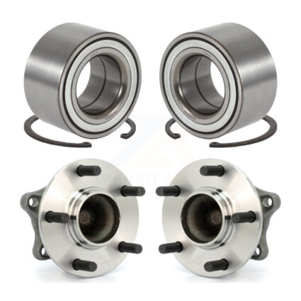Front Rear Wheel Bearing And Hub Assembly Kit For 2009-2013 Mazda 6 3.7L K70-101670
