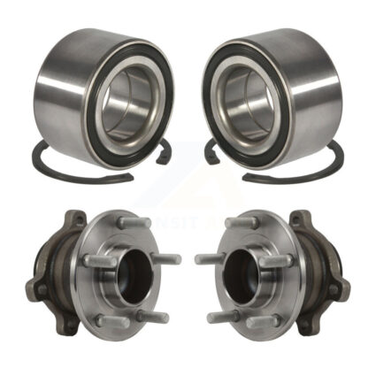 Front Rear Wheel Bearing And Hub Assembly Kit For 2014-2018 Ford Transit Connect K70-101679