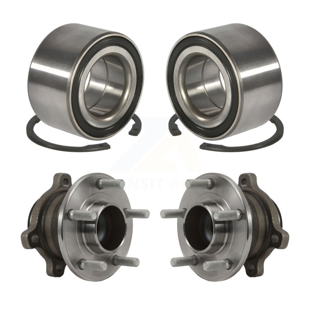 Front Rear Wheel Bearing And Hub Assembly Kit For 2014-2018 Ford Transit Connect K70-101679