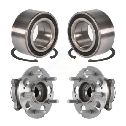 Front Rear Wheel Bearing And Hub Assembly Kit For 2015-2020 Acura TLX AWD K70-101691
