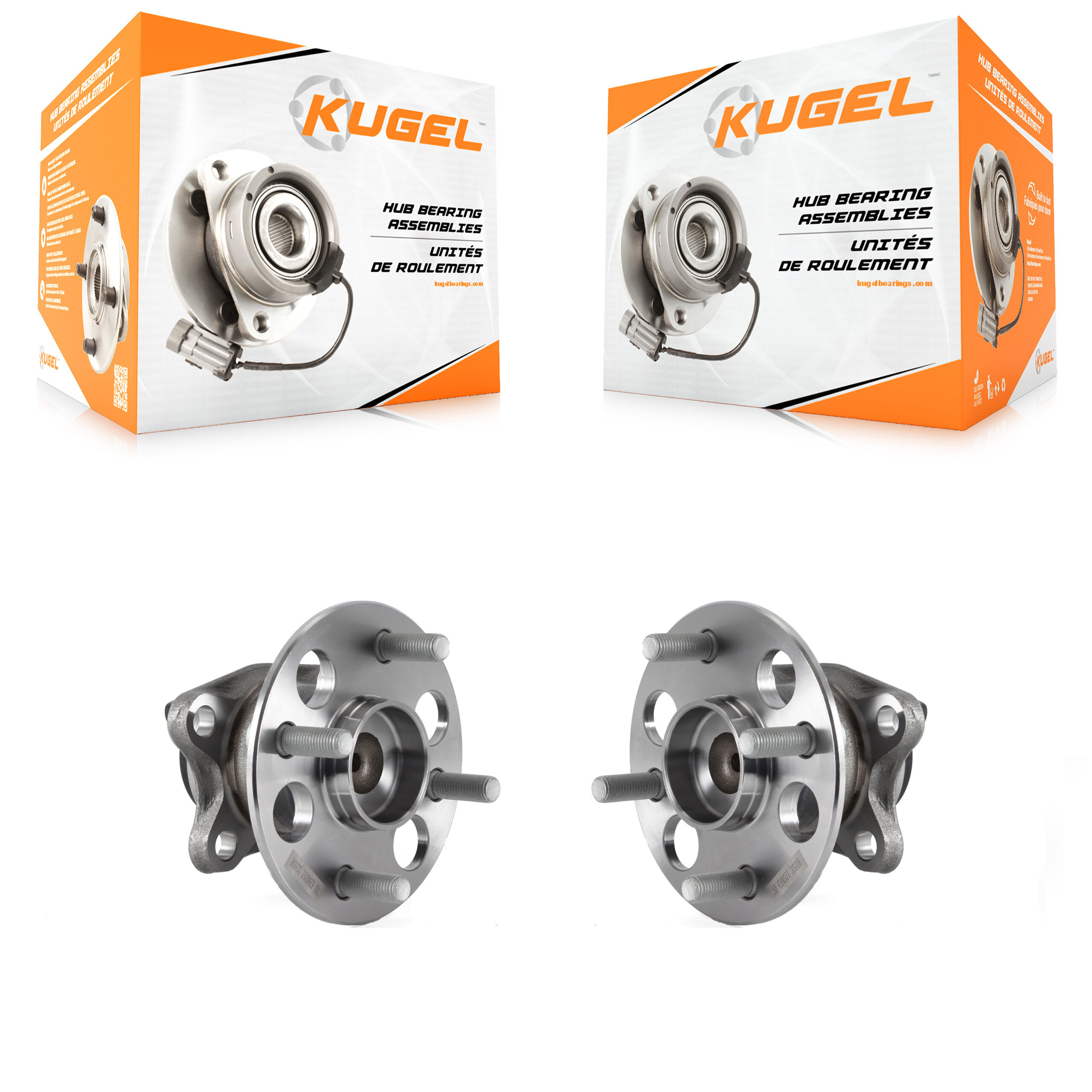 Rear Wheel Bearing And Hub Assembly Pair For 2015-2018 Toyota Yaris K70-101762