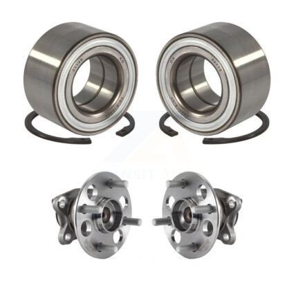Front Rear Wheel Bearing And Hub Assembly Kit For 2015-2018 Toyota Yaris K70-101763