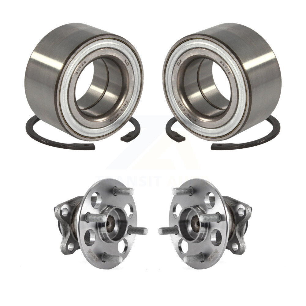 Front Rear Wheel Bearing And Hub Assembly Kit For 2015-2018 Toyota Yaris K70-101763