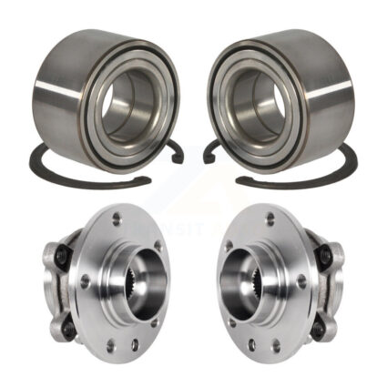 Front Rear Wheel Bearing And Hub Assembly Kit For 2016-2018 Fiat 500X AWD K70-101798