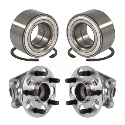 Front Rear Wheel Bearing And Hub Assembly Kit For 2018-2019 Toyota Prius Prime K70-101802