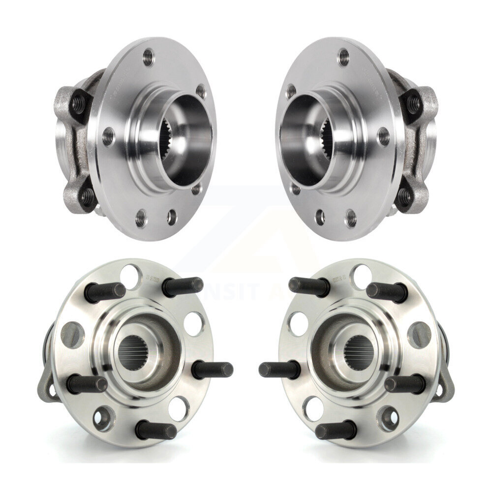 Front Rear Wheel Bearing & Hub Assembly Kit For 2017 Jeep Compass MP body code with 4WD K70-101928