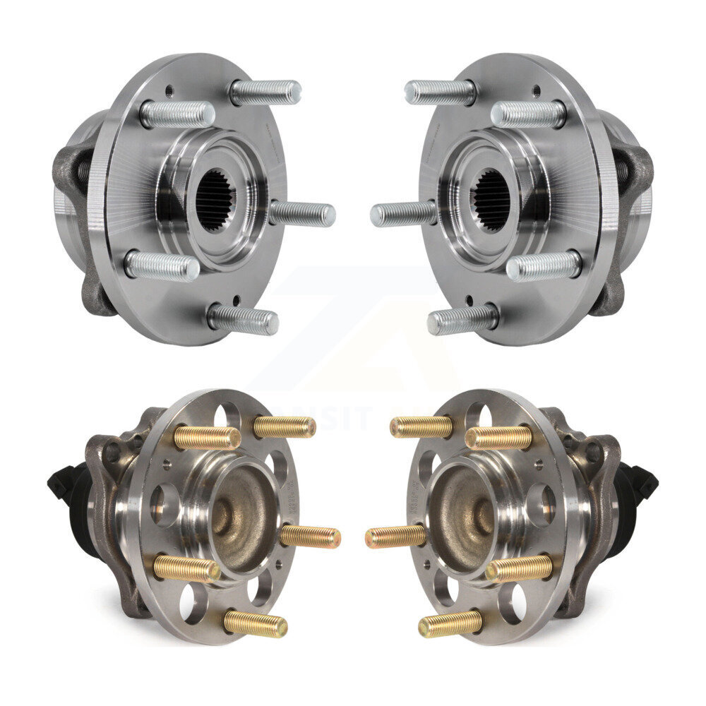Front Rear Wheel Bearing & Hub Assembly Kit For 2017-2019 Kia Soul K70-101931