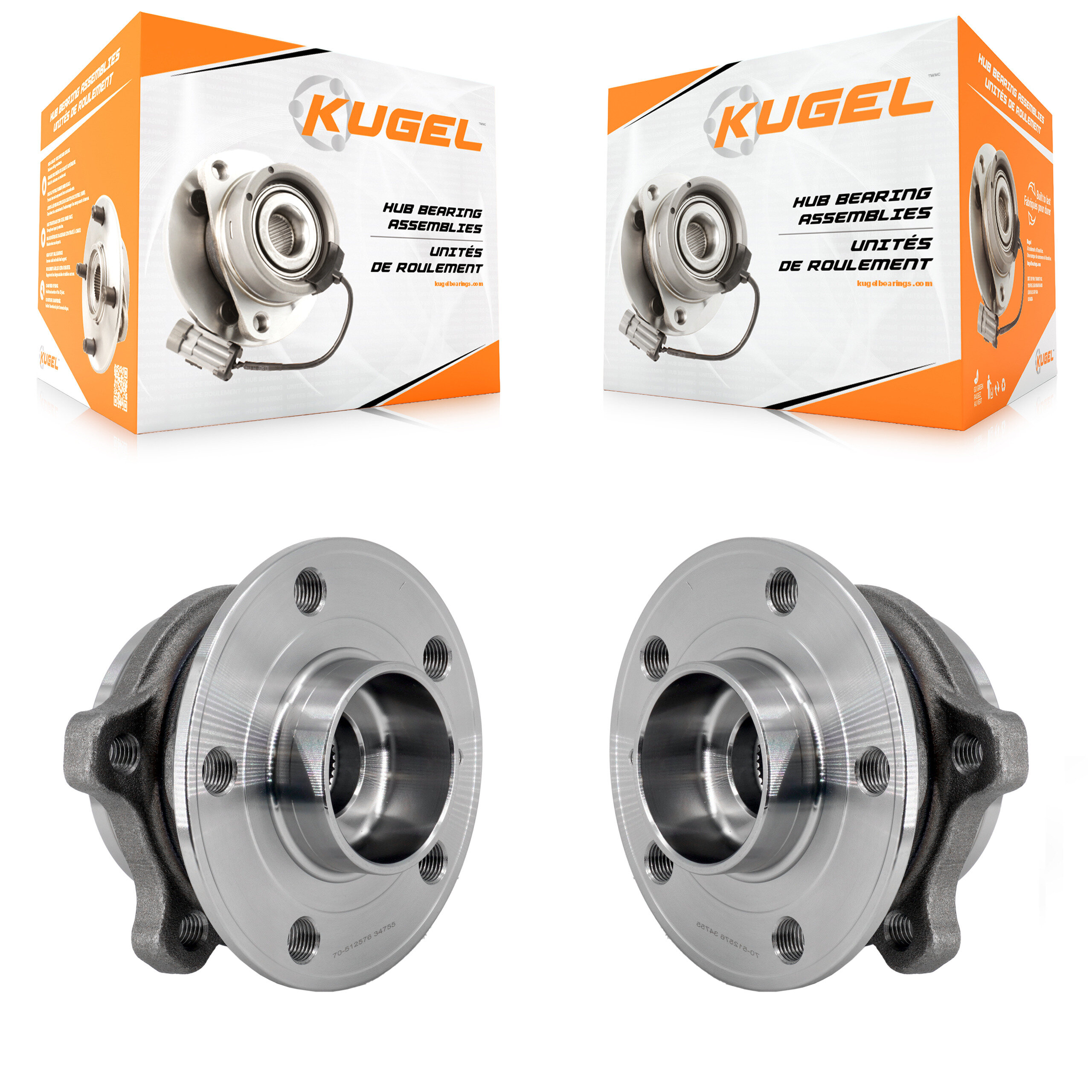 Rear Wheel Bearing Hub Assembly Pair For Volvo XC60 XC90 XC40 Recharge S60 V60 Cross V90 K70-101973