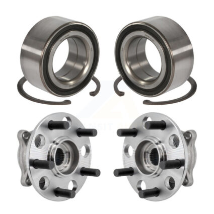 Front Rear Wheel Bearing And Hub Assembly Kit For 2009-2013 Acura TL AWD K70-101984