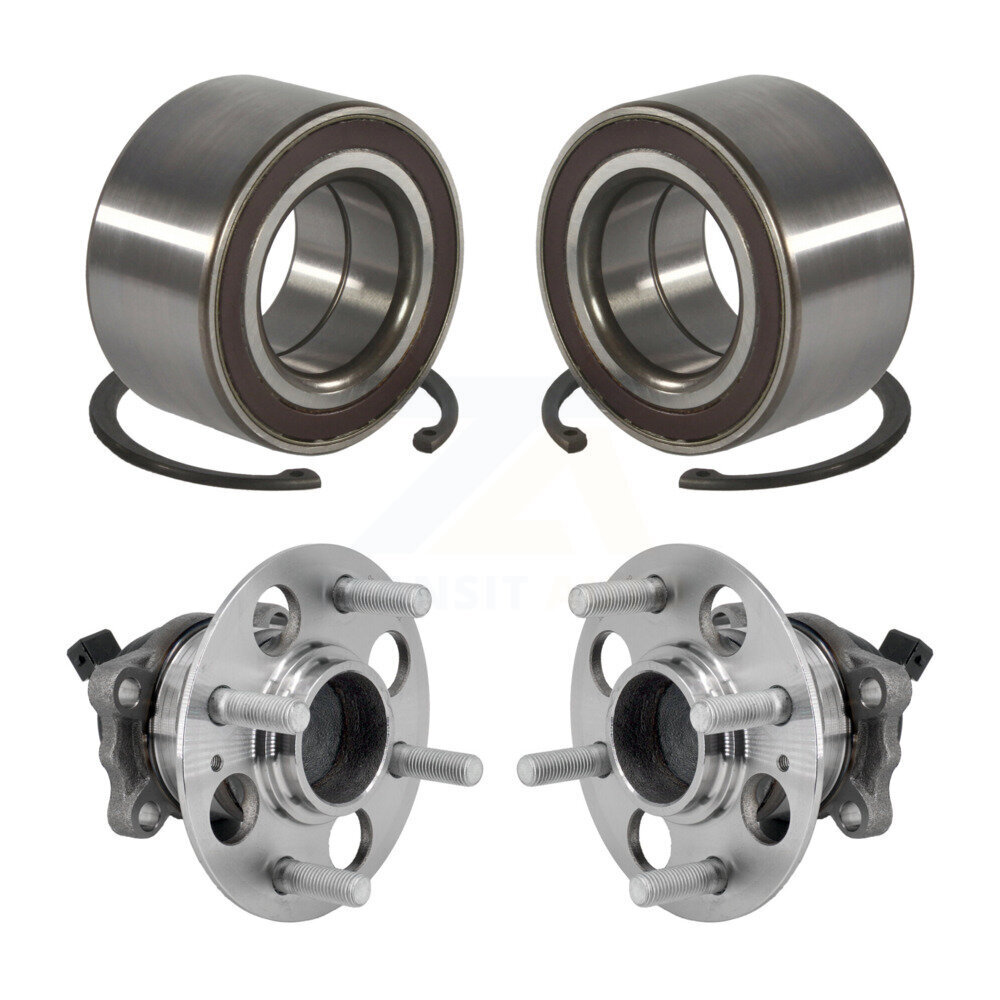 Front Rear Wheel Bearing And Hub Assembly Kit For 2018-2022 Kia Rio Hyundai Accent K70-101990