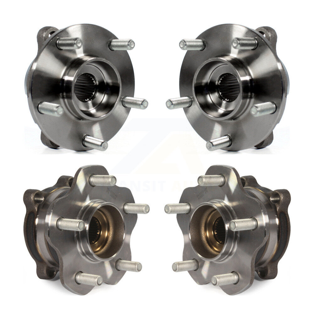 Front Rear Wheel Bearing & Hub Assembly Kit For 2006-2007 INFINITI M35 AWD K70-101993