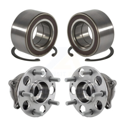 Front Rear Wheel Bearing And Hub Assembly Kit For 2014-2016 Acura MDX AWD K70-102002