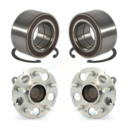 Front Rear Wheel Bearing And Hub Assembly Kit For 2007-2011 Honda CR-V FWD K70-102015