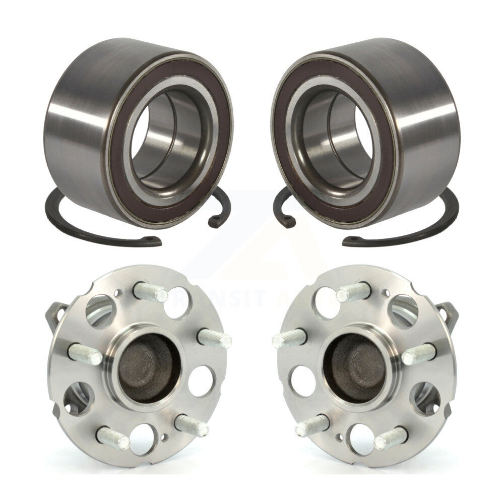 Front Rear Wheel Bearing And Hub Assembly Kit For 2007-2011 Honda CR-V FWD K70-102015