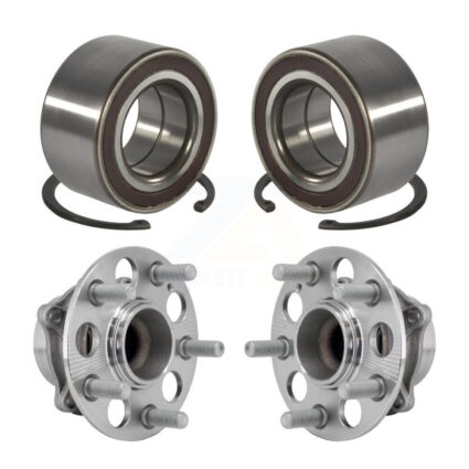Front Rear Wheel Bearing And Hub Assembly Kit For 2018-2024 Honda Odyssey K70-102018