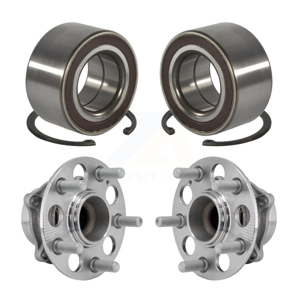 Front Rear Wheel Bearing And Hub Assembly Kit For 2018-2024 Honda Odyssey K70-102018