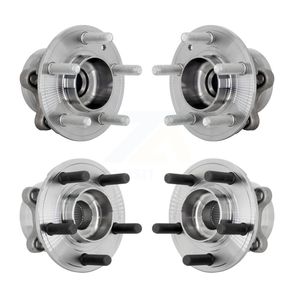 Front Rear Wheel Bearing & Hub Assembly Kit For Ford Explorer Police Interceptor Utility K70-102036