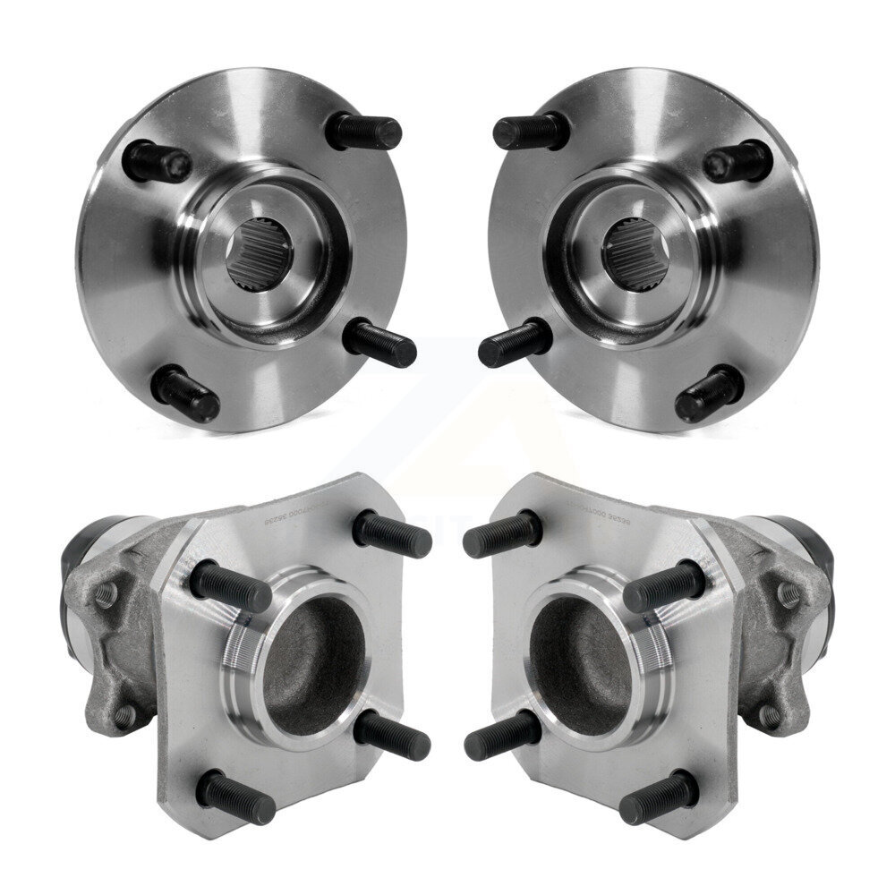 Front Rear Wheel Bearing & Hub Assembly Kit For 2009-2014 Nissan Cube K70-102048